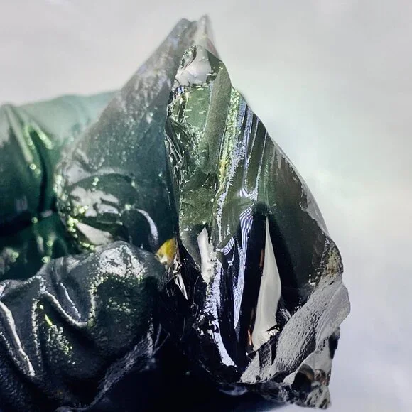 Rainbow Obsidian Rough Raw Lapidary Glass Butte Oregon Rare Purple Green 5 oz. - Picture 11 of 13